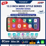 ⚡12.3 Inch 2K Android Player 360⚡ 12.3 Inch 7862S TS10S TS18 Mers Style Round Edge 4G DSP Navigation