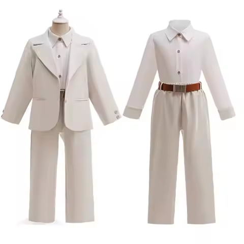 2025 3-10 years old children suit bad guy boy Mr Wolf Cosplay Costume Birthday Wedding Party Dress C