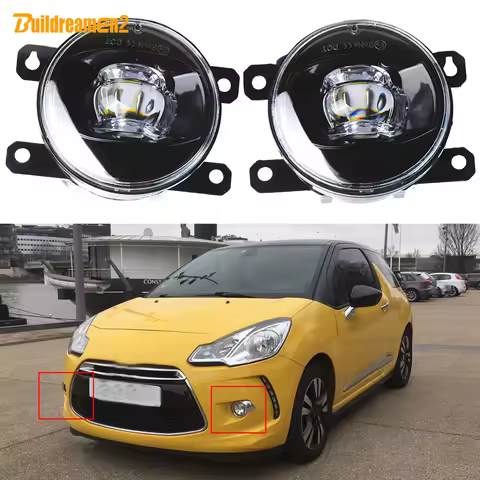 2 X 30W 8000LM Car Front LED Lens Fog Light Accessories For Citroen DS3 DS 3 2009 2010 2011 2012 201