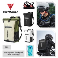 MOTOWOLF MB3 Waterproof Travel Riding Bag Beg Helmet Galas Kalis Air Hujan Motorcycle Bikers Hikers