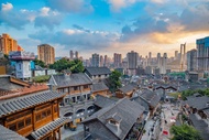 Chongqing Shibati Traditional Style Area, Ciqikou, Hongyadong, Yangtze River Cableway, Liziba Light 
