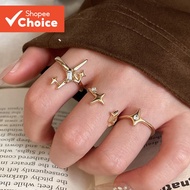 Lovito LFA108170  Cincin Rhinestone Kasual Lovito LFA108170