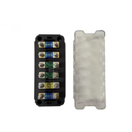 Six way automotive power distribution fuse box  fuse base fuse holder