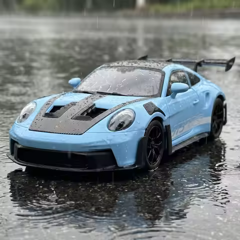 1:24 Porsche 911 GT3 RS 992 Generation GT Sports Car Alloy Metal Diecast Model Car Home Decoration D