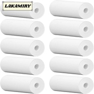 LAKAMIRY 10pcs Thermal Paper Rolls, White Color 57mm x 25mm Size Receipt Paper Rolls, Printable Surf