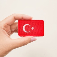 COUNTRY FLAG EMBROIDERY PATCH TURKEY FLAG EMBROIDERED BADGE/ COUNTRY FLAG EMBLEM/