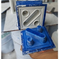 2-Sided Loster Mold with Round Percent Pattern, Size 20x20, 10cm thick