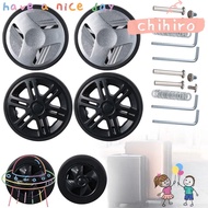 CHIHIRO Suitcase Wheels, Suitcase Parts Axles with Screw Replace Wheels, Durable Replacement PU Travel Luggage Wheels Luggage Accessories