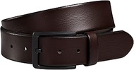 FENIX PONZA Men's Adjustable Leather Belt Size 85 cm to 115 cm Black Clasp 40 mm Wide Buffalo Full L