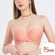 Bme เสื้อชั้นในดันทรงไร้โครงถอดสายได้ Level 3 ฟองหนา รุ่น ME1703 สีส้มพีช สีม่วงพาสเทล สีน้ำตาลอมส้ม