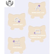Mofii Geezer Cute Cat Ear Keyboard Mouse Combo set Wireless 2.4G