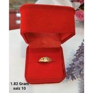 Gold Ring Used Cincin Emas Used 916 Gram 1.82 saiz 10