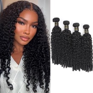 Amella Burmese Curly Bundles Human Hair with Spiral End 18 20 22 24 Inch 3C4A 100% Unprocessed Virgi