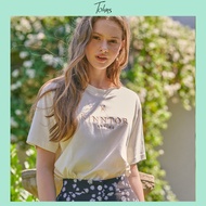 Tohns Kinntor Embroidered Cotton Jersey T-shirt  เสื้อยืดคอกลมผู้หญิงปักลาย KINNTOR