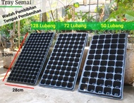 Tray semai Pot Tray Pot Bibit Pot seedling 50/72/128 lubang