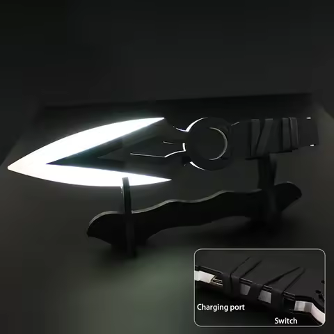 Valorant Weapon JETT Kunai 30cm Game Peripheral Acrylic Charge Luminous Weapon Model Samurai Sword C