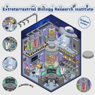 5 Pcs [Extraterrestrail Biology Research institute Series] 3D Stickers DIY Journal Sticker Cartoon M