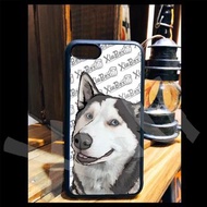 哈士奇 灰 狗 二哈 手繪 客製 手機殼 iPhone 14 13 12 11 XR 8 7