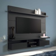 TV Cabinet 8 Ft - Melamine Black