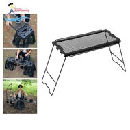 [Whweight] Folding Camping Table, Foldable Campfire Grill with Mesh Desktop, Compact