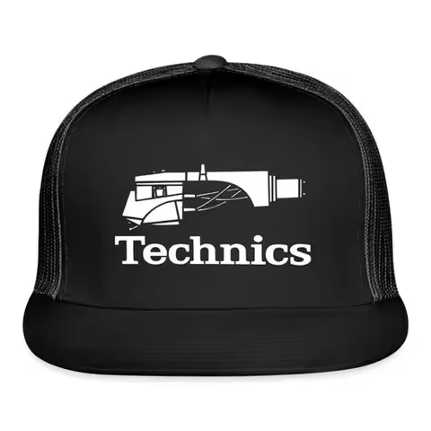 Technics Audio Black Trucker Hat Cap Adult Size