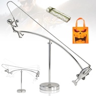 Fisherman Balancing Sculpture - Kinetic Fishing Sculpture with Perpetual Motion, Unique Kinetic Art 