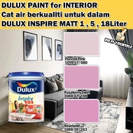 ICI DULUX INSPIRE INTERIOR MATT 18 Liter Puccini Pink / Raspberry Swirl / Rosebowl