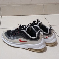 Sepatu Sneakers Pria NIKE AIRMAX AXIS White Black Sport Red Platinum SECOND ORIGINAL 95% MULUS