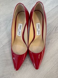 Jimmy Choo red Romy 85 (size 38)