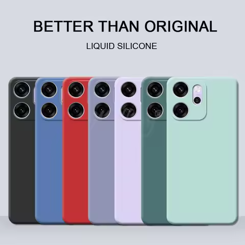 For OPPO Reno 14 F Case Liquid Silicone Plain Rubber TPU Funda Cover Reno 14 F Case Phone Protector 
