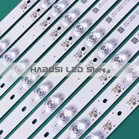 100% New 10pcs/Kit LED Strips for 50 TV 50C711 50AC710 LVU500NDJL MS9W02 V1 MS9W01 08 50P1000 LPE002