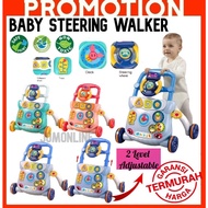 ~Ship From KL~ Baby Walker Murah with Play Toy And Music walker Anti-O Leg baby walkers music Toddle