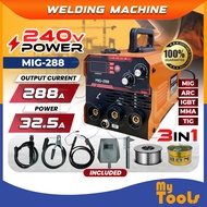 Mytools MIG288 Welding Machine Gasless MIG/MMA/TIG 3IN1 Inverter IGBT Welder Portable Welding With D