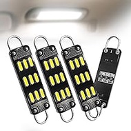 4-Pack 561 LED Rigid Loop T3 Festoon Bulbs Fit for 9-18Volt 561LL, 562, 562LL, 564, RL4410 Loop Lamp