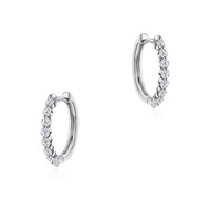 SK Jewellery Starlett Dots of Love 14K White Gold Earrings