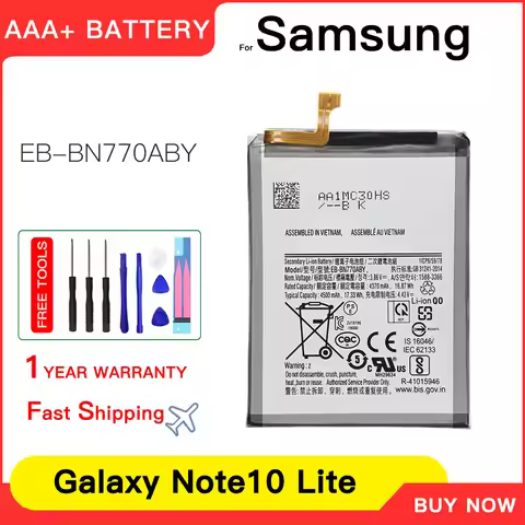 Genuine EB-BN770ABY Battery For Samsung Galaxy Note10 Lite Note 10 Lite Replacement Phone Battery 45