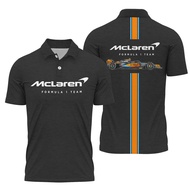 McLaren F1 Exclusive Polo T Shirt Sulam Mercedes F1 Racing Team Sauber Motorsport Turbo Baju Tee POL