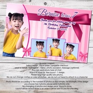Personalized Ref Magnet Ribbon Theme Ref Magnets Giveaway Birthday Baptism