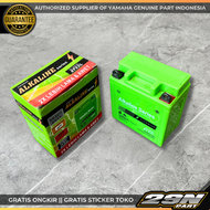 AKI ACCU MOTOR ALL BRAND Gell & aki Kering RX King Ninja Satria ORIGINAL Motobatt Alkaline Azimatec