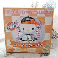 Sanrio 2000年 日本製 Made In Japan Hello Kitty 膠碗 Pretty League 南海鷹 棒球隊 Daiei Haw ks 造型限定 拉麵碗 粉紅色