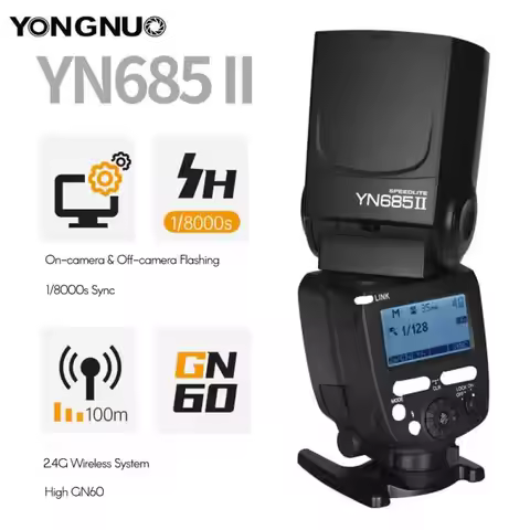 YONGNUO YN685 II TTL Camera Flash Speedlite 2.4G System 1/8000s Sync Wireless Flash Light For Canon 
