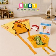 BIBY Pocket Kite for Kids Easy to Fly Foldable Kite Slat Flying Toy, Kite for Kids