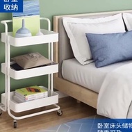 3-TIER TROLLEY 3-TIER TROLLEY RACK/ KITCHEN SALON RACK/ BEDROOM BATHROOM CART BLACK & WHITE