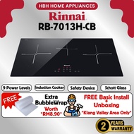 (Free Install) Rinnai | RB-7013H-CB | RB-7012E-CB | 3-zone Electric Hob | Induction Hob | Ceramic Ho