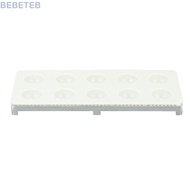 BEBETEB Ravioli Maker Press, Aluminum Alloy ABS Green Silver Ravioli Mold, Durable Practical 10 Hole