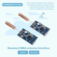 2Pcs CC1101 Wireless Transceiver Module 433MHz Distance Transmission Board Wireless Transceiver Modu