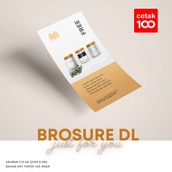 Print / Print BROSUR DL (9,9×21 cm) 1RIM FULL COLOR