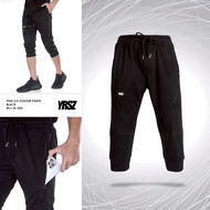 PGN 3/4 JOGGER PANTS PLEGANT MEN'S JOGGER PANTS 3/4 BLACK CROPPED PANTS JOGGER PANTS BLACK
