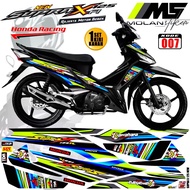 Decal Sticker Striping Variasi Supra X 125 Fi 2016-2022 New Honda Supra X 125 Injeksi Fi 2016-2017-2