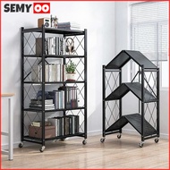 SIKU SEMYOO Folding Iron Rack/ Sunsun Iron Rack 5-Tier Angle Iron Rack/ 5-Tier Iron Rack/ Multifunct